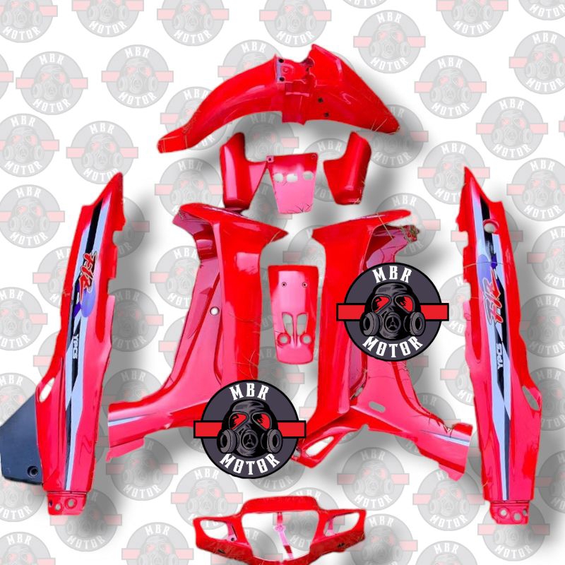 body fiz merah fullset cover dek body yamaha fiz r limited edition merah fullset plus stiker