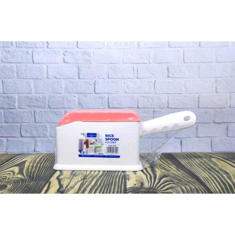 Rice spoon holder + Centong nasi anti lengket Lucky star Tempat sendok nasi Lucky star Rice spoon Ho