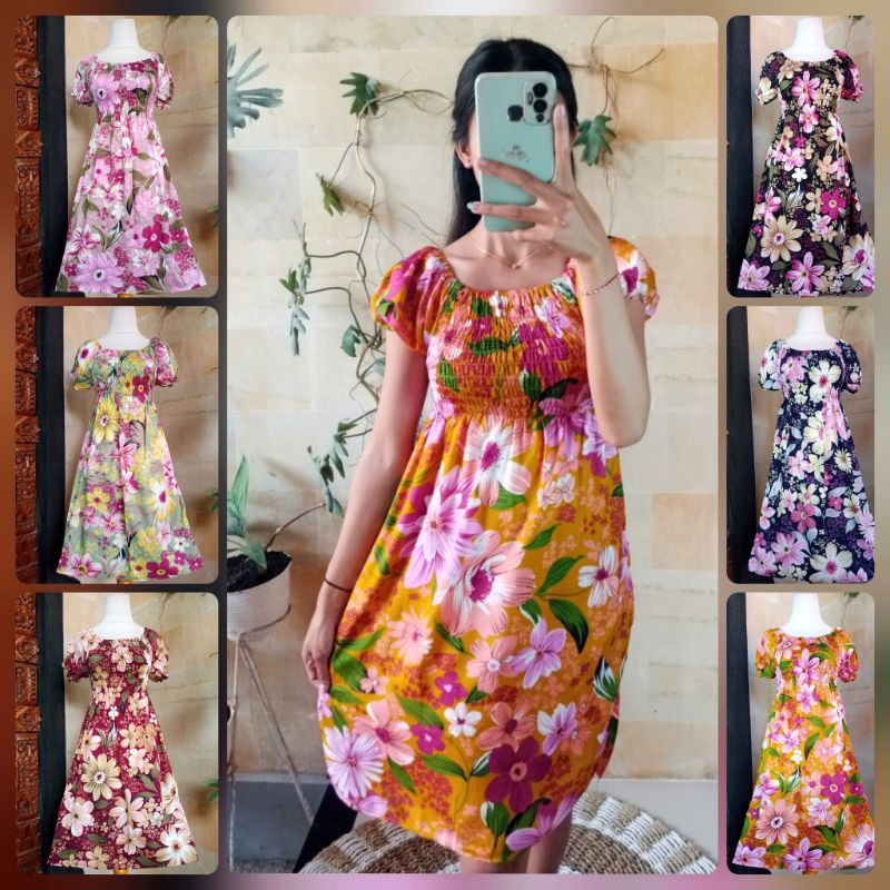 DASTER KERUT PENDEK/DASTER KERUT BALI / ALL SIZE