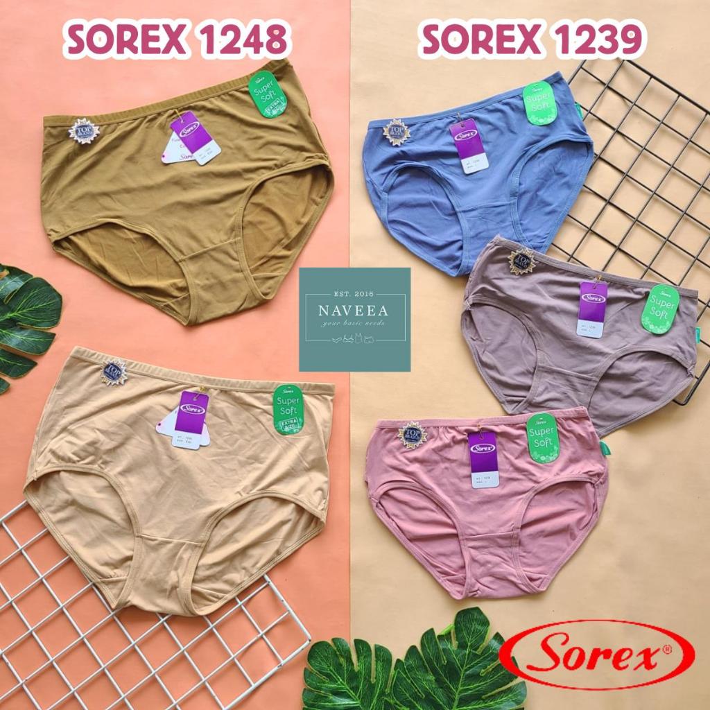 Paket Isi 3, 6, 12 Pcs Cd Sorex 1239 1248 Celana Dalam Wanita Dewasa Ukuran Reguler Sampai Jumbo Mot