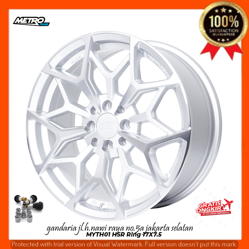 VELG PELEK RACING R17 RING 17 UNTUK MOBIL BRIO JAZZ LIVINA SIRION RAIZE FUTURA SIGRA DLL