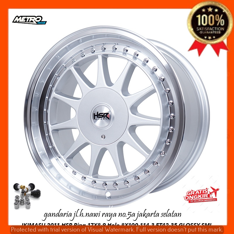 VELG PELEK RACING R17 RING 17 UNTUK MOBIL AVANZA XENIA BRIO JAZZ AGYA AYLA SIGRA CALYA DLL