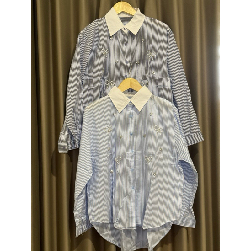 madeleine cloud - kemeja pita payet classy modis casual semi formal murah Shirt Kemeja Wanita atasan