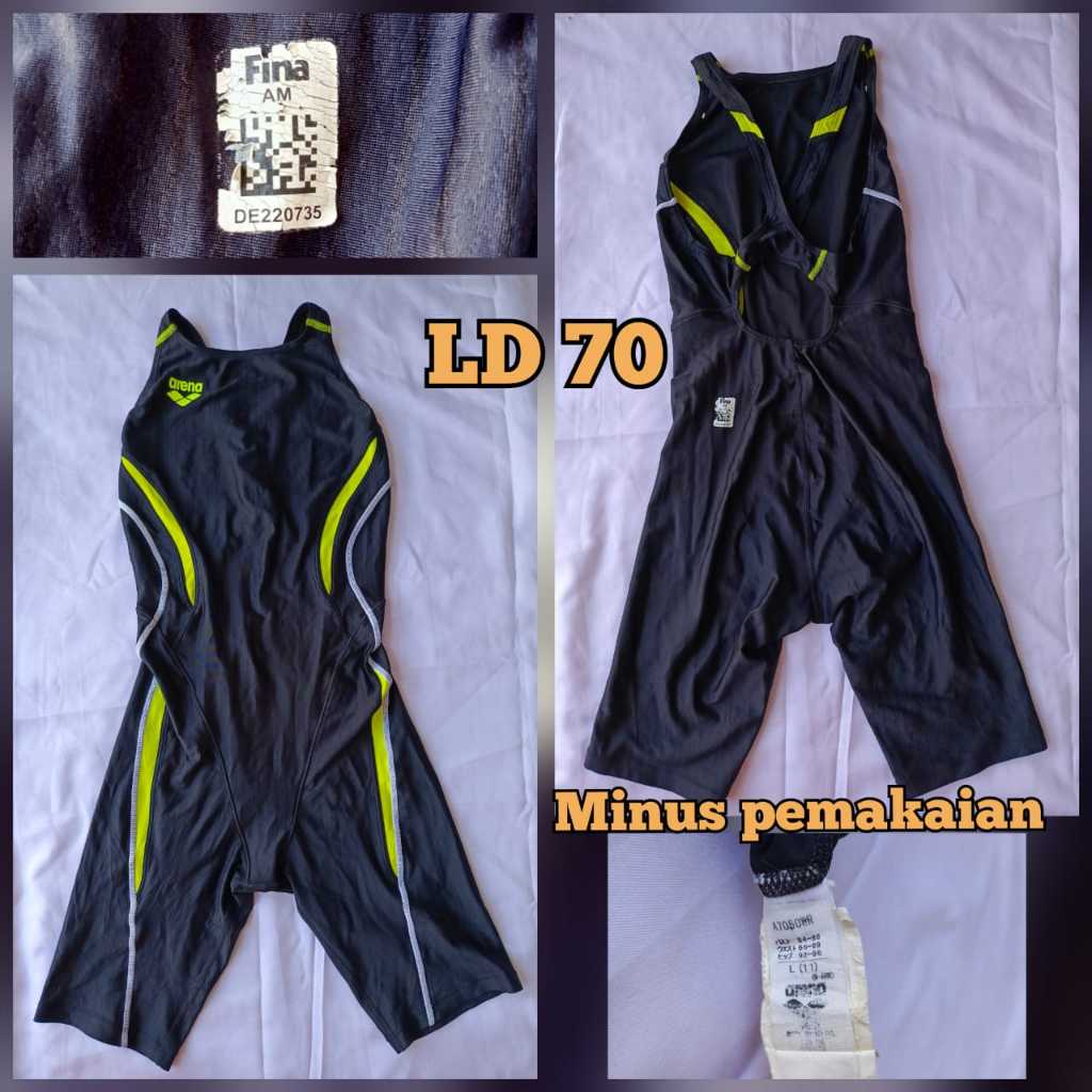 BAJU RENANG CEWEK SELUTUT UNTUK ATLET (second/preloved)