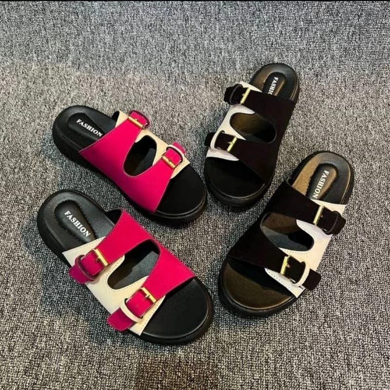 TERMURAH Sandal Wanita Wedges Gesper Terbaru Ban 2 Sandal Wanita Casual Remaja Kekinian Sandal Wanit