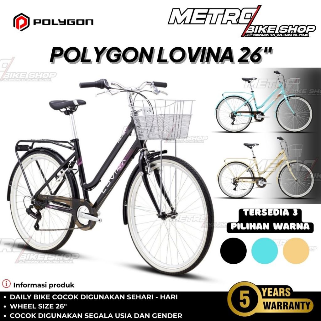 Sepeda mini / CTB / City Bike Polygon Lovina 26 sepeda cewek