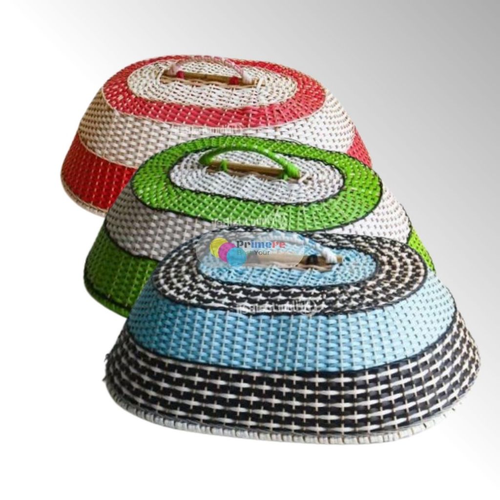 Tudung Saji Makanan Estetik Rotan Mewah Modern Jumbo