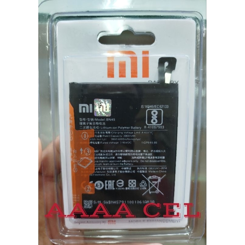 BATRE BATREI HP XIAOMI REDMI NOTE 5 ATAU NOTE 5PRO BN-45