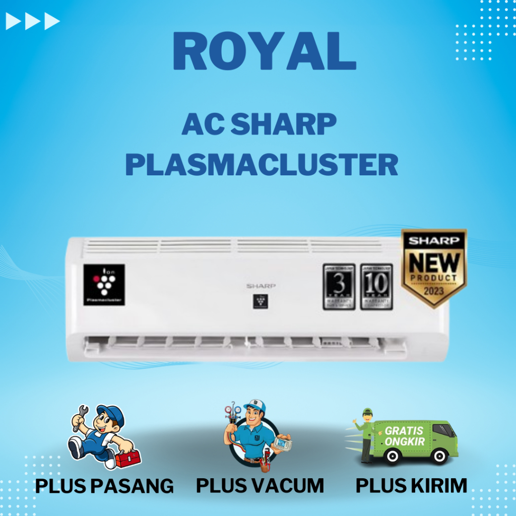 AC SHARP PLASMACLUSTER PLUS PASANG 1/2PK 1PK