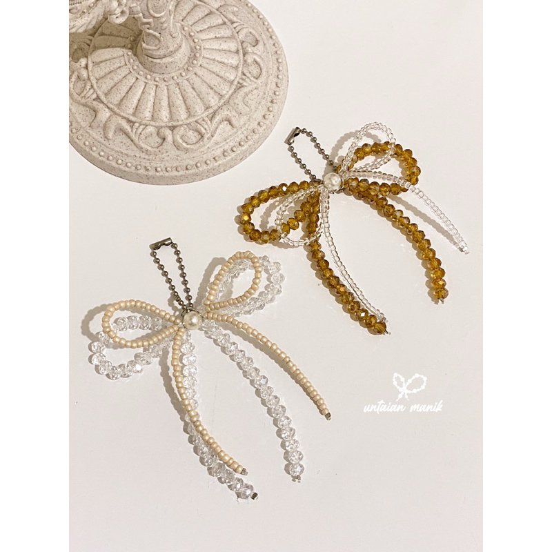 Untaian Manik - Crystal Bow Charm - Gantungan Manik