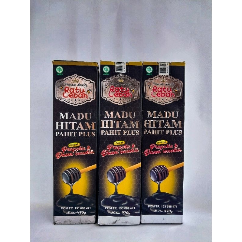 

madu hitam pahit plus, exstrak propolis dan daun insulin, premium quality ratu lebah, madu hitam, madu bagus, madu lebah, madu herbal