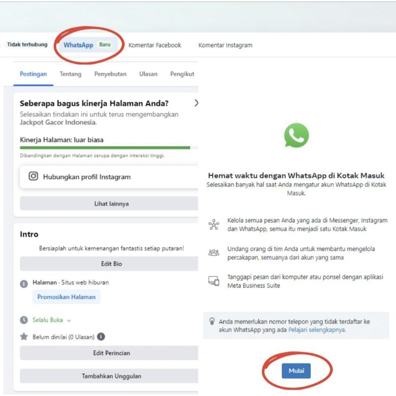 FANSPAGE FITUR WA | FP WA META | NAIK BM SIAP PAKAI