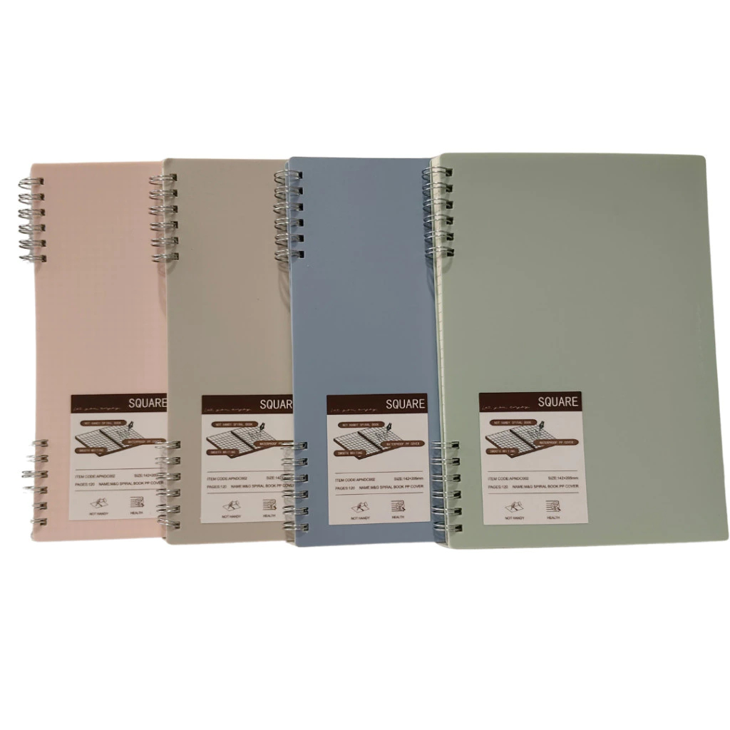 

Spiral Notebook Grid Line M&G Buku Kotak Kecil