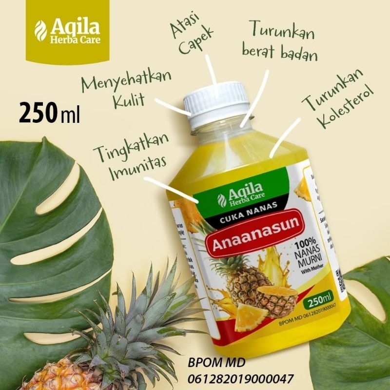 

CUKA NANAS Aqila Herba Care Anaanasun 250ml fermentasi nanas