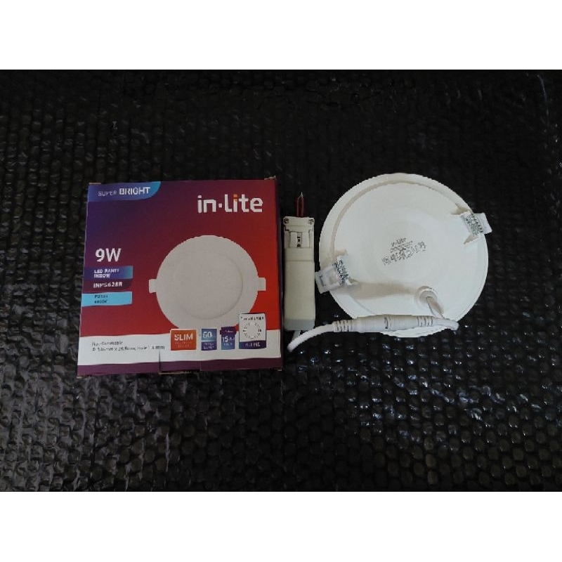 LAMPU PANEL LED 9 WATT BULAT INBOW IN LITE LAMPU DOWNLIGHT LED 9WATT IN-LITE