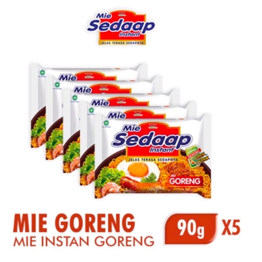 

Mie Sedaap Mie Instan Goreng 5 x 90 gr
