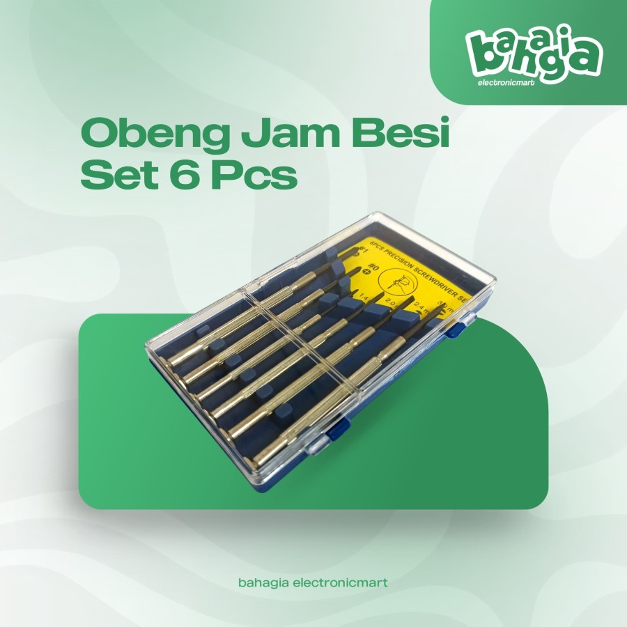 Obeng jam / obeng jam tangan / obeng kacamata / obeng set isi 6 bagus