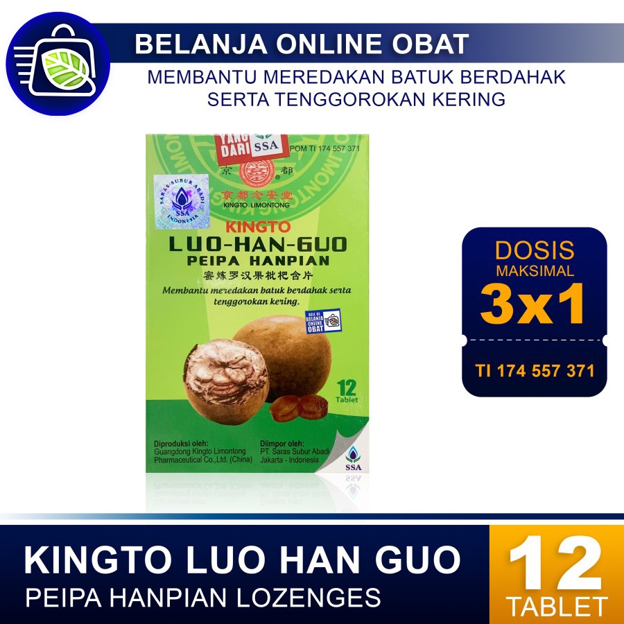 

KINGTO LUO HAN GUO PEIPA HANPIAN // Permen pereda Batuk