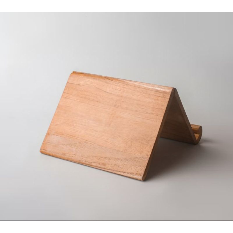 Stand Tablet Kayu Jati | Tablet IPad Stand | Dekorasi Rumah | Stand Tablet Kayu