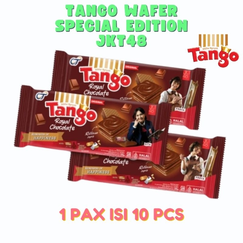 

Tango wafer JKT 48 special edition exclusive JKT 48 1 pax isi 10 pcs