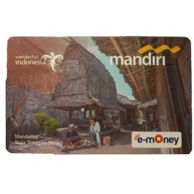 EMONEY CARD MANDIRI ORIGINAL EDISI WONDERFUL INDONESIA MANDALIKA