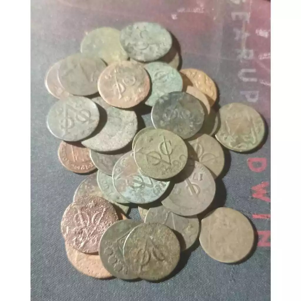 Koleksi Koin Kuno VOC Temuan Sungai Asli Ready Borongan