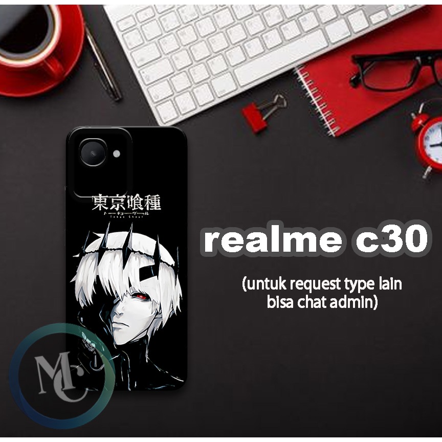 CC11/ Softcase karet lentur untuk realme c30/Motif karakter anime /case realme c30/kesing realme c30