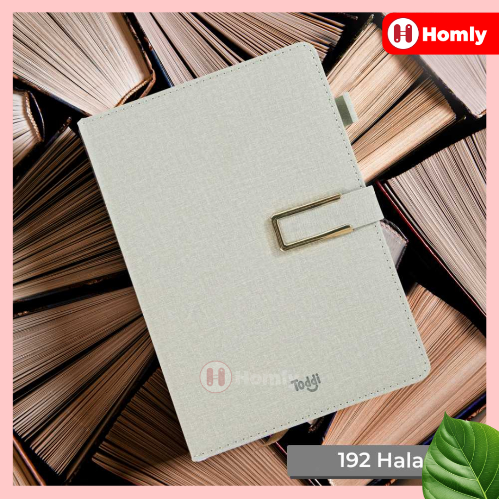 

Homly-Toddi Buku Jurnal Hardcover Notebook Diary 72GSM 192 Halaman Grid