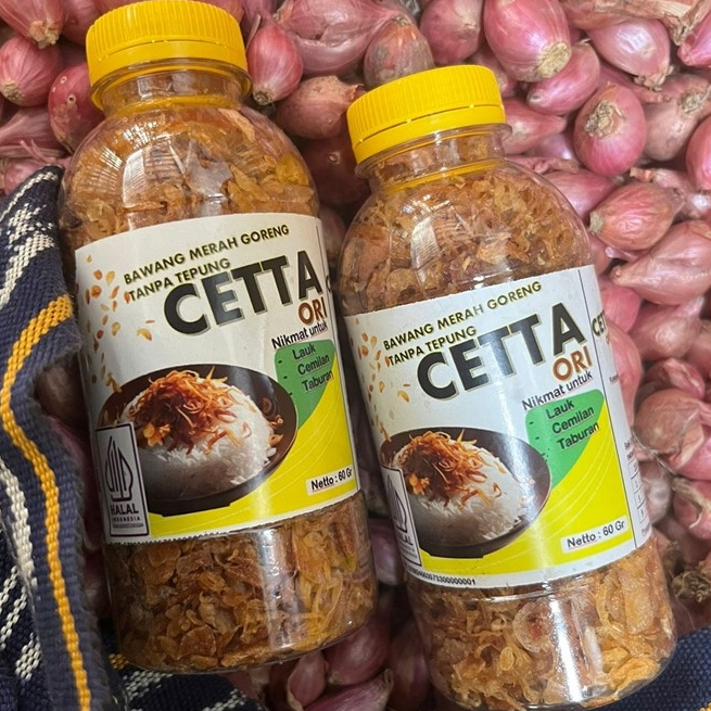 

Bawang Merah Goreng Tanpa Tepung Cetta 60 gram