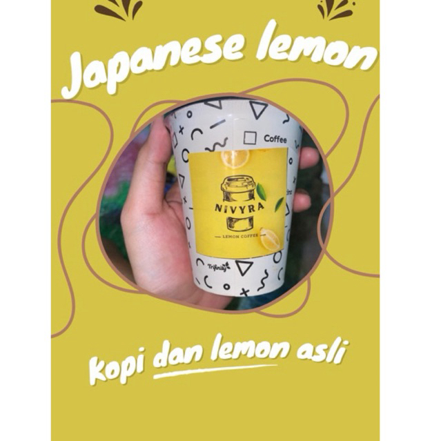 

[kulitas no 1] Kopi bubuk Japanese Lemon 8oz NIVYRA Coffee - Paper Cup Kopi Segar dengan Rasa Lemon