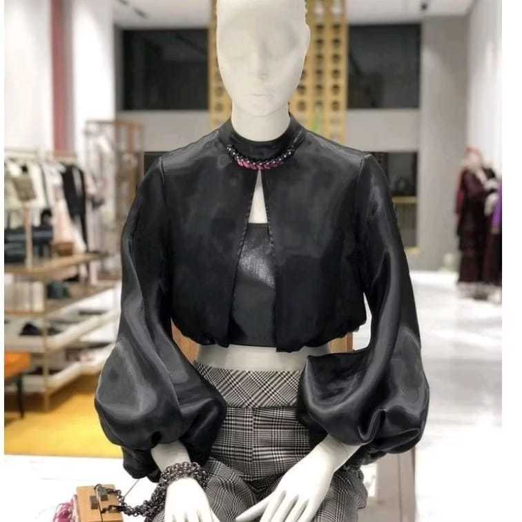 Bige Kemeja Wanita Organza Blouse Shirt Oversize XL -6XL BY BIGE