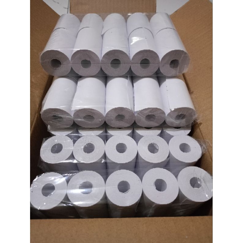 

100 roll Kertas kasir thermal EDC bluetooth 58x30 bluetooth