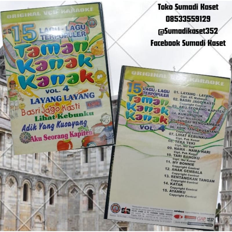 VCD 15 lagu terpopuler taman kanak kanak vol 4
