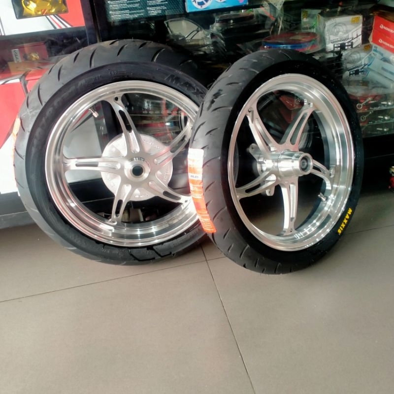 paket ban dan velg delkevic cnd k speed plus ban maxxis motor aerox nmax old nmax new ring 14
