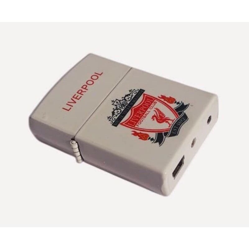 KOREK API USB LIVERPOOL 2133-2 ELEKTRIK CAS CHARGER LIGHTER MANCIS