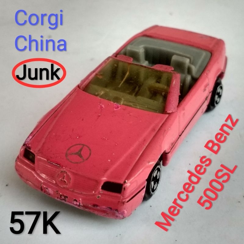 Diecast Corgi Mercedes Benz 500 SL Pink