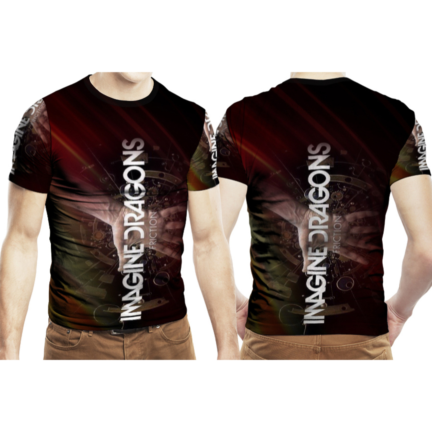 Kaos Imagine Dragons Tshirt Fullprint Bahan Polyester Jersey [PO 3 Hari] || Silahkan Langsung Order 