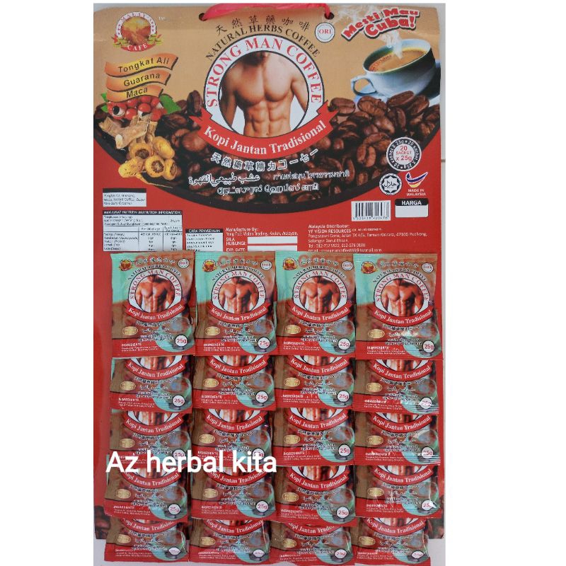 

Kopi Tradisional Semulajadi 1 Hanger Isi 20 Sachet