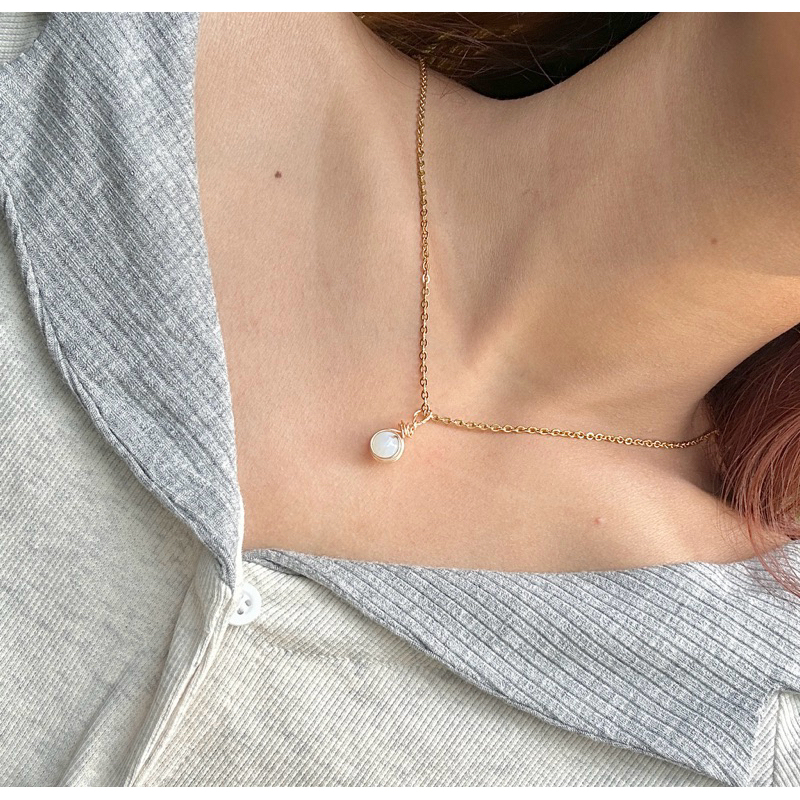 fairy opalite gemstone necklace