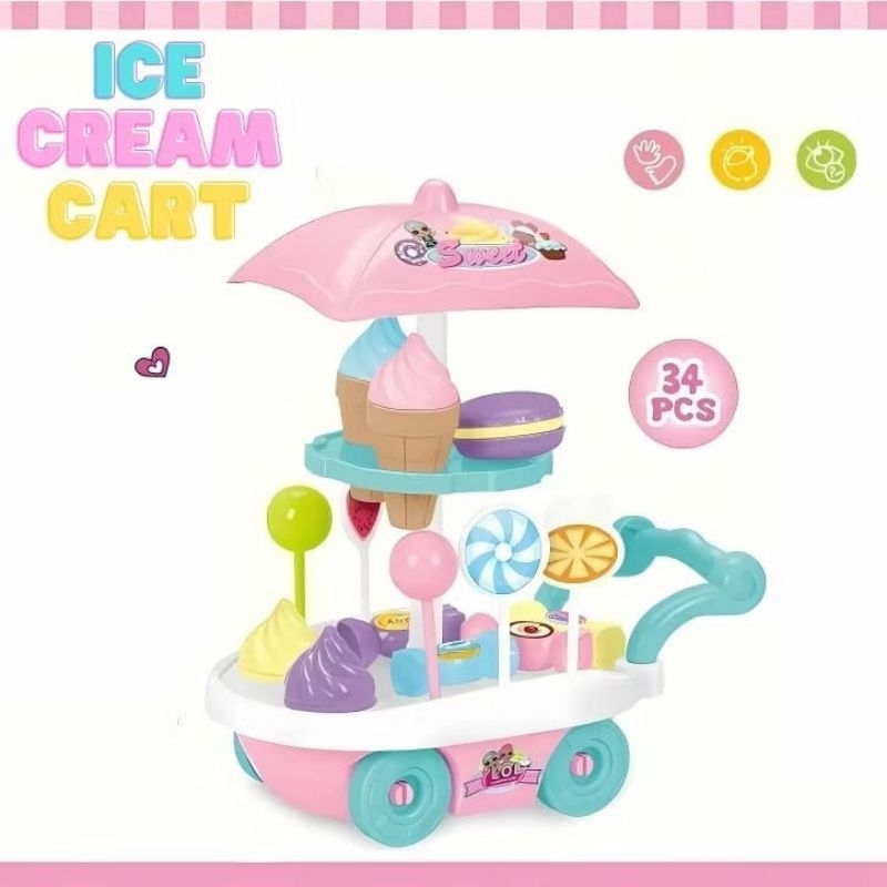 LA MECCA MAINAN ICE CREAM GEROBAK PERMEN