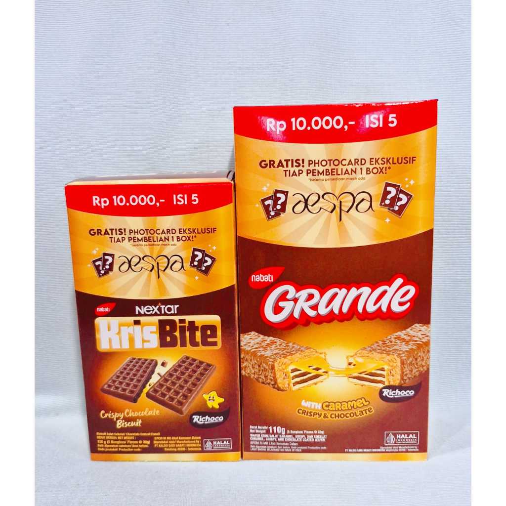 

Nabati Nextar KrisBite / Grande X Aespa (1 Box isi 5 Pcs)