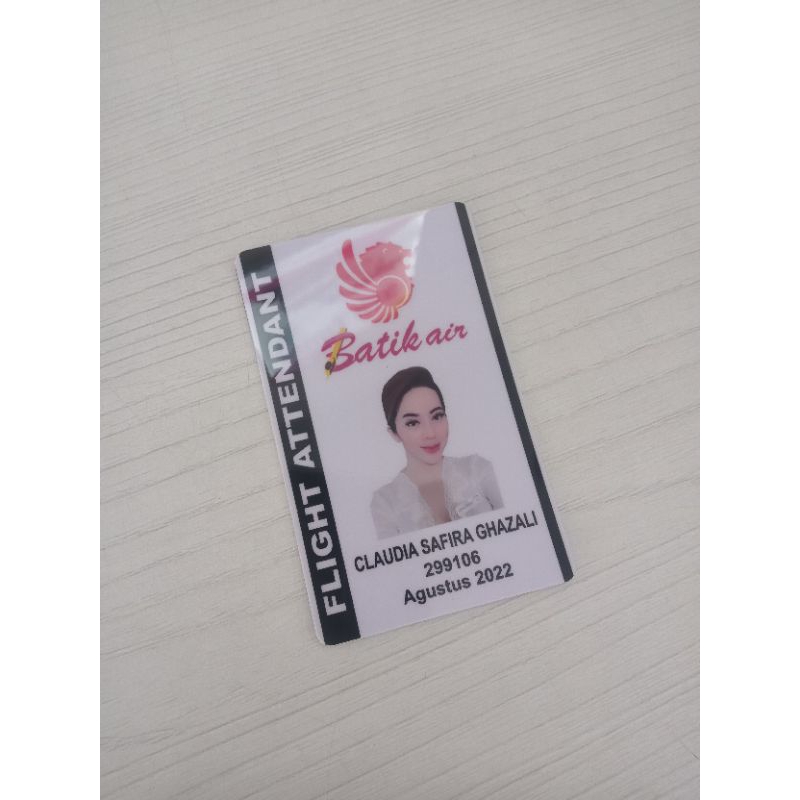 Cetak Id Card / Kartu Tanda Pengenal Pramugari Lion Air Batik Air