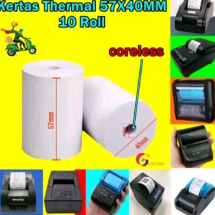 

First Hand kertas kasir 58x4mm Corellesfull kertas paket 1 pcs