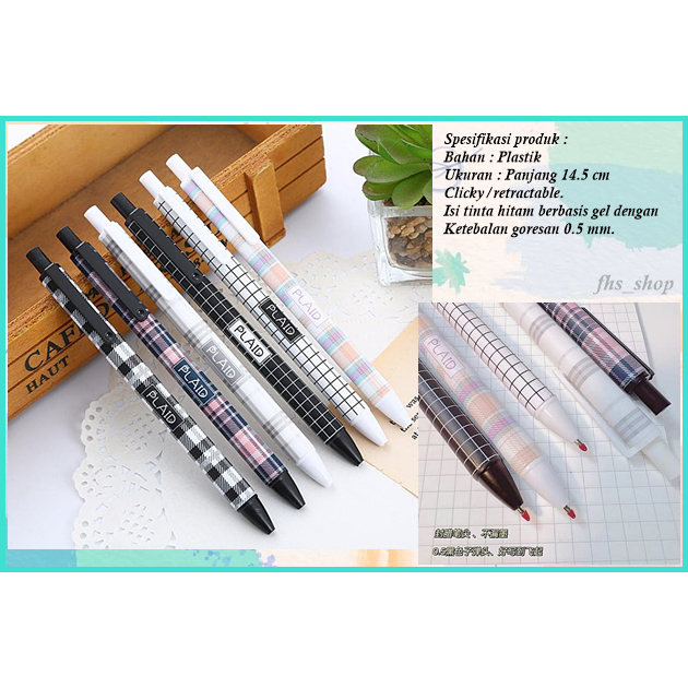 

Pulpen Gel Lucu Tinta Hitam Bulpen Gel Pulpen Tema Kotak2 Pulpen Aesthetic Bulpen Aesthetic Grid Pen