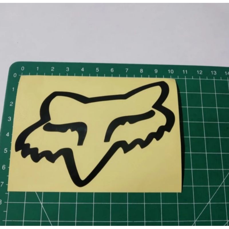 

sticker cutting fox