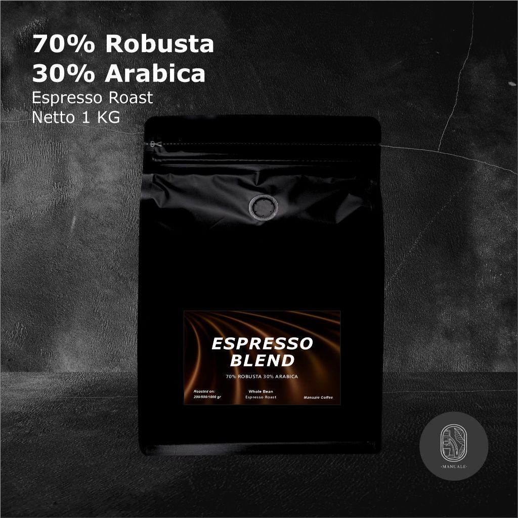 

Manuale Coffee Biji Espresso Blend 70% Robusta 30% Arabica 1Kg