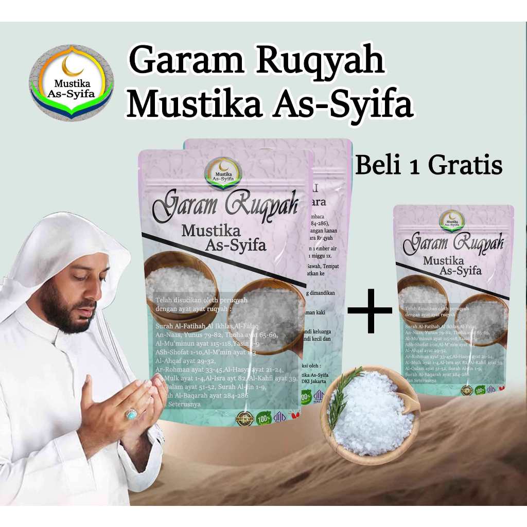 

[PROMO BELI 1 GRATIS 1] Garam Ruqyah Mustika / Garam Ruqyah Mustika Assyifa Solusi untuk susah jodoh - Untuk tempat usaha