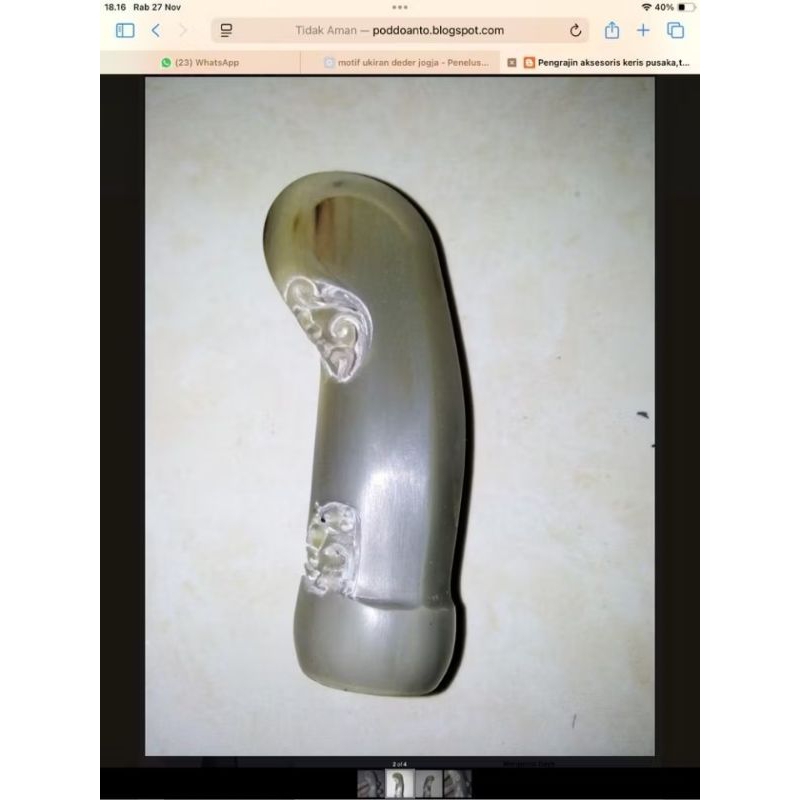 gagang keris dari tanduk