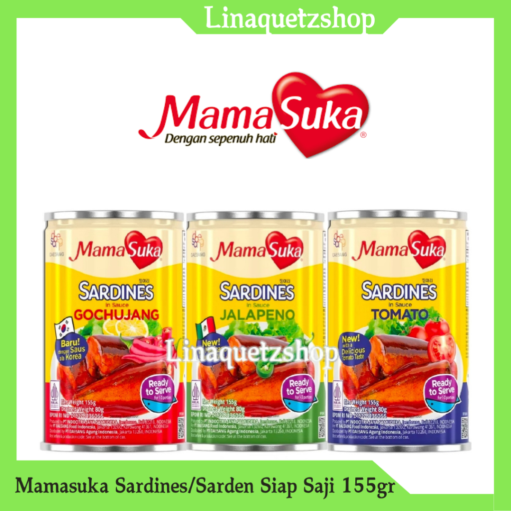 

MAMASUKA Sardines/ Mamasuka Sarden Siap Saji 155gr