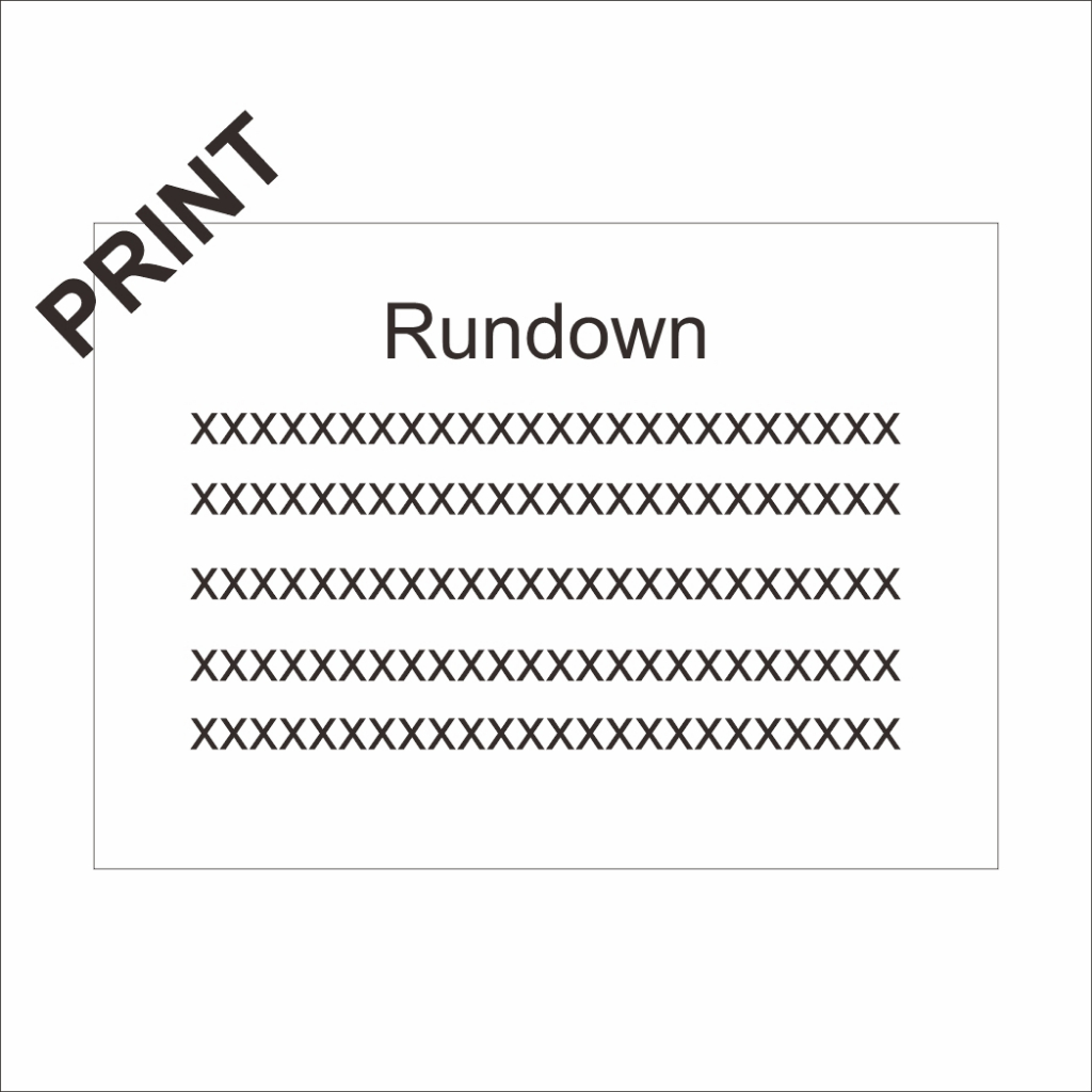 

print cetak rundown susunan acara